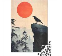 Puzzle Da 1000 Pezzi Per Adulti Crows Ravens Wall Art Prints Puzzle Per Adulti Giochi Rilassanti Decorazione Perfetta Regali Unici Per Compleanno E Natale 52x38cm/1000pcs