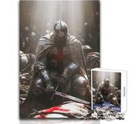 Puzzle da 1000 pezzi per adulti Crusader Chronicles, accogliente e rilassante, divertimento per il tempo libero, vestibilità perfetta, alta precisione, dimensioni giocattolo 50x75cm