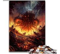 Puzzle da 1000 pezzi per adulti "Cthulhu Invasion" Puzzle da 1000 pezzi per adulti, interazione familiare e regalo divertente, design astratto vibrante (dimensioni 50x75cm)