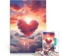 Puzzle da 1000 pezzi per adulti Cuore Celeste Aiuta il cervello ad allenare i giocattoli che creano dipendenza per coltivare la pazienza Opera d'arte 38x26cm