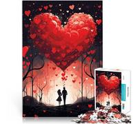 Puzzle da 1000 pezzi per adulti Cuore d'amore Giocattoli che creano dipendenza e sfidano l'intelligenza del cervello decorazione murale 38x26cm