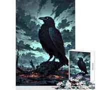Puzzle da 1000 pezzi per adulti Custode delle anime perdute︰ Corvo dagli occhi azzurri Giocattoli antistress Regalo di compleanno Gioco educativo Interessante riduzione dello stress Dimensioni 50x75cm