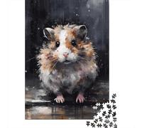 Puzzle Da 1000 Pezzi Per Adulti Cute Hamster Pet Puzzle Per Adulti Gioco Per Famiglie Taglio Di Precisione Regali Unici Per Compleanno E Natale 38x26cm/1000pcs