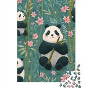 Puzzle Da 1000 Pezzi Per Adulti Cute Panda Bamboo Pattern Puzzle Per Adulti Gioco Rompicapo Per Divertimento in Famiglia Regali Di Natale E Compleanno 38x26cm/1000pcs