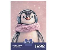 Puzzle Da 1000 Pezzi Per Adulti Cute Penguin in Snow-5 Puzzle Per Adulti Relax Giochi Difficile Offerta Speciale Come Regalo Per Tutta La Famiglia 70x50cm/1000pcs