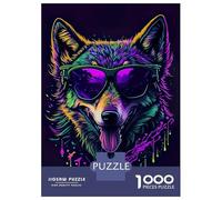 Puzzle Da 1000 Pezzi Per Adulti Cute Whimsical Wolf Puzzle Per Adulti Gioco Rompicapo Antistress Regalo Di Compleanno E Unico 52x38cm/1000pcs