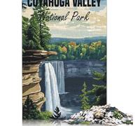Puzzle da 1000 pezzi per adulti, Cuyahoga Valley National Park, poster, puzzle per adulti, adolescenti, ragazzi, uomini e donne, regalo 1000 pezzi (75x50 cm)
