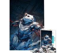 Puzzle da 1000 pezzi per adulti "Cybernetic Rat Warrior" una sfida avvincente da completare ideale per passare il tempo in casa durante le vacanze un gioco pratico per ragazzi dai 14 anni in su