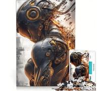 Puzzle da 1000 pezzi per adulti Cyberpunk Android Disintegrazione, giochi rilassanti, assemblaggio di modelli, lista dei desideri con Babbo Natale 50x75cm