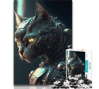 Puzzle da 1000 pezzi per adulti Cyborg Cat No Puzzle da 1000 pezzi per adulti e adolescenti, giochi educativi, decorazione per la casa, collezione di artisti, belle arti (50x75cm)