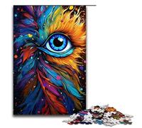 Puzzle da 1000 pezzi per adulti da dipingere con gli occhi colorati per bambini in legno gioco educativo per adulti 75x50 cm