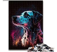 Puzzle da 1000 pezzi per adulti dalmata in legno, Capodanno, regalo per le feste 50x75cm, coinvolgente attività di gioco per la famiglia