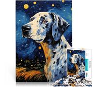 Puzzle da 1000 pezzi per adulti Dalmata Notte Stellata Antistress Vacanza in patria Uccidere il tempo Lista dei desideri con Babbo Natale 50x70cm
