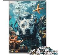Puzzle da 1000 pezzi per adulti, dalmata, subacqueo, familiari e amici, sfida rompicapo (dimensioni 26x38cm)