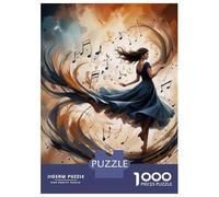Puzzle Da 1000 Pezzi Per Adulti Dancing with Music Notes Puzzle Per Adulti Giochi Divertenti Un'opera D'arte Ideale Come Regalo Per Tutta La Famiglia 52x38cm/1000pcs