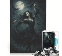 Puzzle da 1000 pezzi per adulti Danza delle Ombre al Chiaro di Luna Gioco Educativo Difficile e Sfida Gioco Sfida Unico 50x75cm
