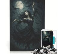 Puzzle da 1000 pezzi per adulti Danza delle Ombre al Chiaro di Luna Gioco Impossibile Divertente Attività da Casa Adatto per Decorazione Scrivania 38x26cm