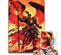 Puzzle da 1000 pezzi per adulti Dark Angel Paladin Phoenix Home Art Decor Gioco pratico Adatto per età 14+ 50x75cm