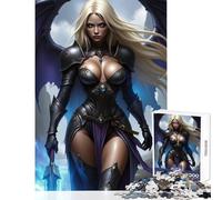 Puzzle da 1000 pezzi per adulti Dark Angel Warrior Giocattoli antistress Regalo di compleanno Gioco educativo Interessante riduzione dello stress Dimensioni 38x52cm