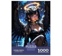 Puzzle Da 1000 Pezzi Per Adulti Dark Angel with Halo Puzzle Per Adulti Gioco Rompicapo Difficile Compleanno E Natale 52x38cm/1000pcs