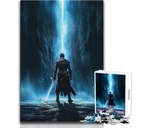 Puzzle da 1000 pezzi per adulti Dark Fantasy Warrior, gioco educativo e divertente, regalo perfetto e premuroso per ogni occasione, dimensioni 50x75cm