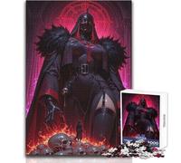 Puzzle da 1000 pezzi per adulti, Dark Fantasy Warrior Queen, sfida difficile, giochi educativi, ottimo regalo per i giochi (dimensioni 50x75cm)