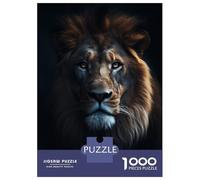 Puzzle Da 1000 Pezzi Per Adulti Dark Royal Lion Portrait Puzzle Per Adolescenti Gioco Rompicapo Decorazione Per La Casa È Ideale Come Regalo 70x50cm/1000pcs