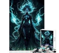Puzzle da 1000 pezzi per adulti Darkness Duchess Woman Toy Wall Decor Ottimo regalo per giochi Gioco pratico Lista dei desideri con Babbo Natale Dimensioni 38x26cm