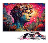Puzzle da 1000 pezzi per adulti David di Michelangelo decorazione da parete regalo di compleanno arte murale 1000 pezzi (38x26 cm)