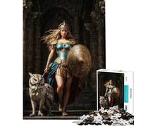 Puzzle da 1000 pezzi per adulti dea Atena impegnativo da completare decorazione per la casa giocattolo per ragazzi dai 14 anni in su (50x75cm)