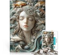 Puzzle da 1000 pezzi per adulti Dea del Mare Sereno Difficile da completare ma divertente e umoristico Gioco educativo per compleanno e Natale 75x50cm