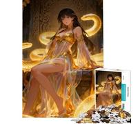 Puzzle da 1000 pezzi per adulti Dea d'oro con serpenti Aiuta ad allenare il cervello e a migliorare la memoria Gioco educativo per maggiori di 14 anni (38x26cm)