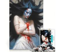 Puzzle da 1000 pezzi per adulti Dea Kali Dark Fantasy gioco interattivo decorazione da parete adatto per la decorazione della scrivania 38x52cm