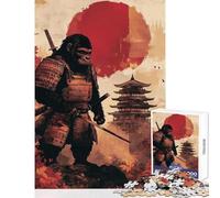 Puzzle da 1000 pezzi per adulti decorazione da parete con giocattolo Gorilla Samurai regalo per compleanni gioco impossibile collezione di artisti belle arti dimensioni 38x26cm