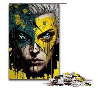 Puzzle da 1000 pezzi per adulti decorazione da parete con il volto di un eroe regali unici per compleanno e Natale 75x50 cm