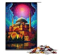 Puzzle da 1000 pezzi per adulti decorazione da parete della Basilica di Santa Sofia in Turchia compleanno e Natale 75x50 cm