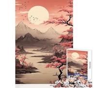 Puzzle da 1000 pezzi per adulti decorazioni per la casa di montagna asiatiche giocattoli idee regalo gioco per famiglie riduzione dello stress interessante dimensioni 38x26cm