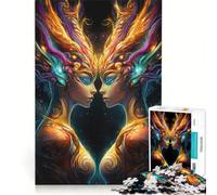 Puzzle da 1000 pezzi per adulti Dee Gemelle della Luce Gioco Impossibile Per passare il tempo durante le vacanze Regalo di compleanno Regalo di viaggio 38x26cm