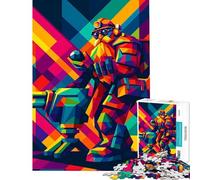Puzzle da 1000 pezzi per adulti Deep Rock Galactic Dwarf Pop Art giocattolo decorativo per la casa compleanno e Natale (50x75cm)