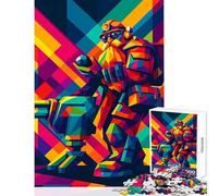 Puzzle da 1000 pezzi per adulti Deep Rock Galactic Dwarf Pop Art Giocattolo Decorazione da parete Opera d'arte Regalo Gioco pratico Migliora l'amore tra coppie Dimensioni 50x75cm