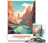 Puzzle da 1000 pezzi per adulti del Parco Nazionale di Yosemite,gioco di logica e allenamento mentale,incastro perfetto,attività per rafforzare i legami affettivi (50x75cm)