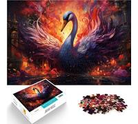 Puzzle da 1000 pezzi per adulti del re del cigno malvagio gioco di pensiero per compleanno, Natale, per adolescenti dai 14 anni in su, 26 x 38 cm
