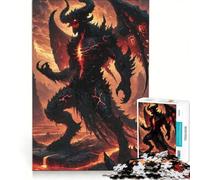 Puzzle da 1000 pezzi per adulti "Demone all'inferno", gioco educativo, difficile e stimolante, collezione d'artista, belle arti 50x75cm