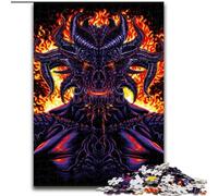 Puzzle da 1000 pezzi per adulti "Demone dall'Inferno" in legno, un regalo perfetto per il divertimento in famiglia, 50x75cm, per feste, compleanni e serate di giochi in famiglia
