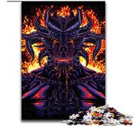 Puzzle da 1000 pezzi per adulti "Demone dall'Inferno", puzzle da 1000 pezzi rilassante e divertente, perfetto regalo di Natale e decorazione per la casa (dimensioni 26x38cm)