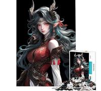 Puzzle da 1000 pezzi per adulti demone elfo dea impegnativo da completare decorazione per la casa giocattolo per ragazzi dai 14 anni in su (50x75cm)