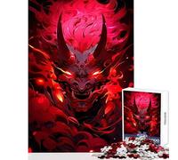 Puzzle da 1000 pezzi per adulti demone Oni rosso arte digitale giocattolo decorazione da parete fantastici regali e giocattoli gioco pratico per migliorare l'amore tra coppie dimensioni 50x75cm