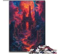 Puzzle da 1000 pezzi per adulti, Demoni e Inferno, dimensioni 50x75cm, per amanti dei viaggi e coppie, giocattolo stimolante