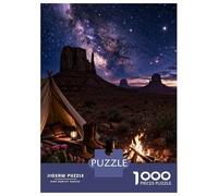 Puzzle Da 1000 Pezzi Per Adulti Desert Camping Under The Milky Way Puzzle Per Adulti Gioco Pratico Vacanza A Casa Passatempo Riduzione Dello Stress Regali 52x38cm/1000pcs