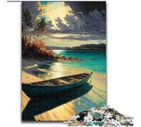 Puzzle da 1000 pezzi per adulti "Destinazione tropicale" in legno, attività divertente per la casa 50x75cm, rompicapo stimolante - giocattolo rilassante per adolescenti